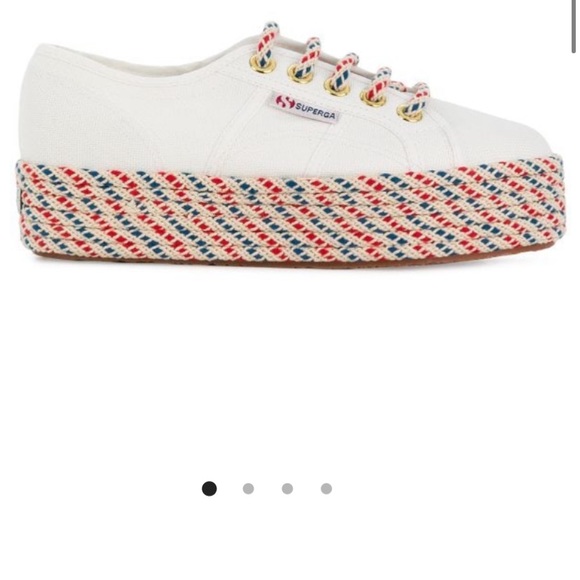 superga woven platform